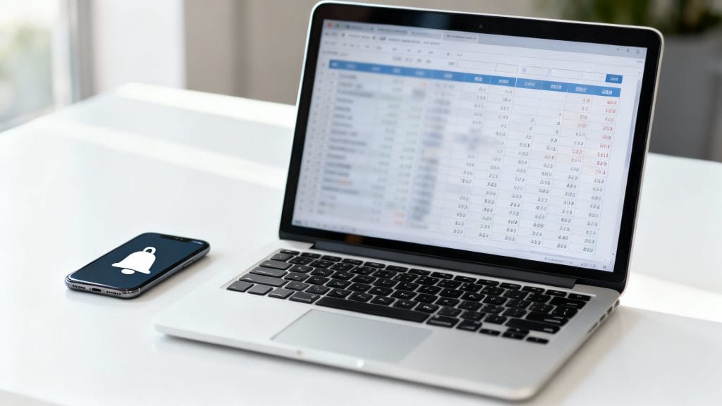 Export CSV, listes de prospection et alertes de veille