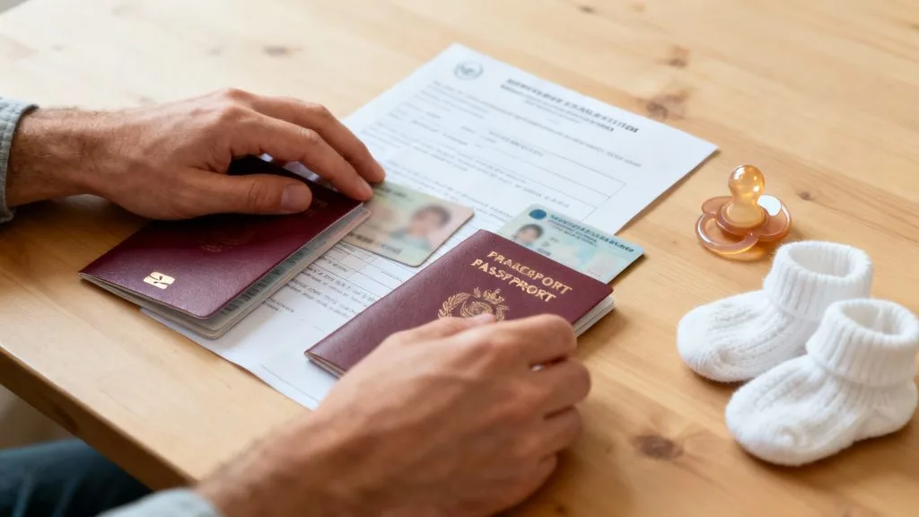 Passeport bébé et autorisation de sortie du territoire