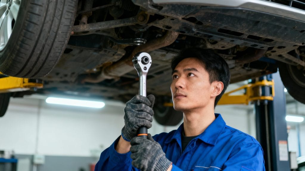 Mécanicien auto en atelier, emploi stable et primes