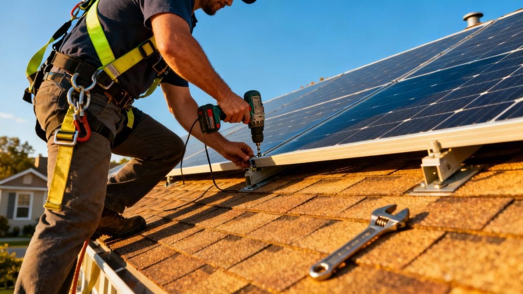 Technicien photovoltaïque, formation courte et sécurité