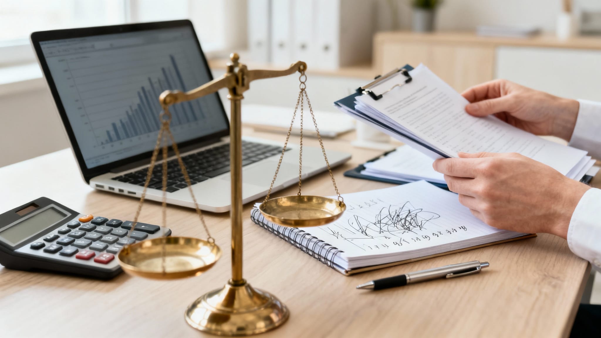 Combien gagne un avocat illustré par calculs et balance
