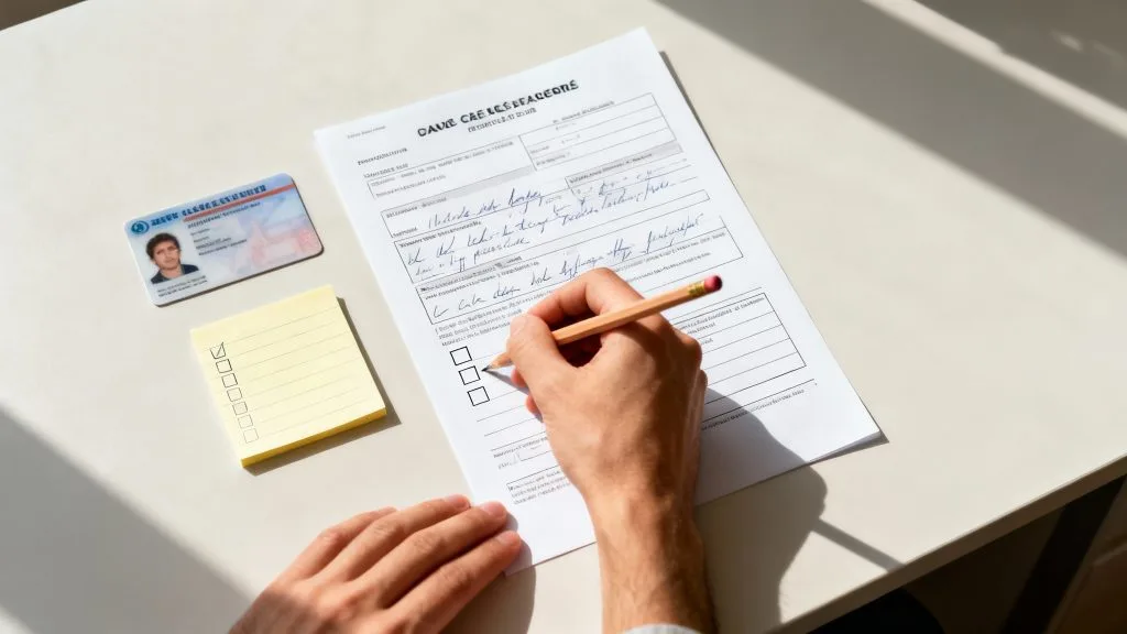 Formulaire corrigé et check-list pour éviter les erreurs