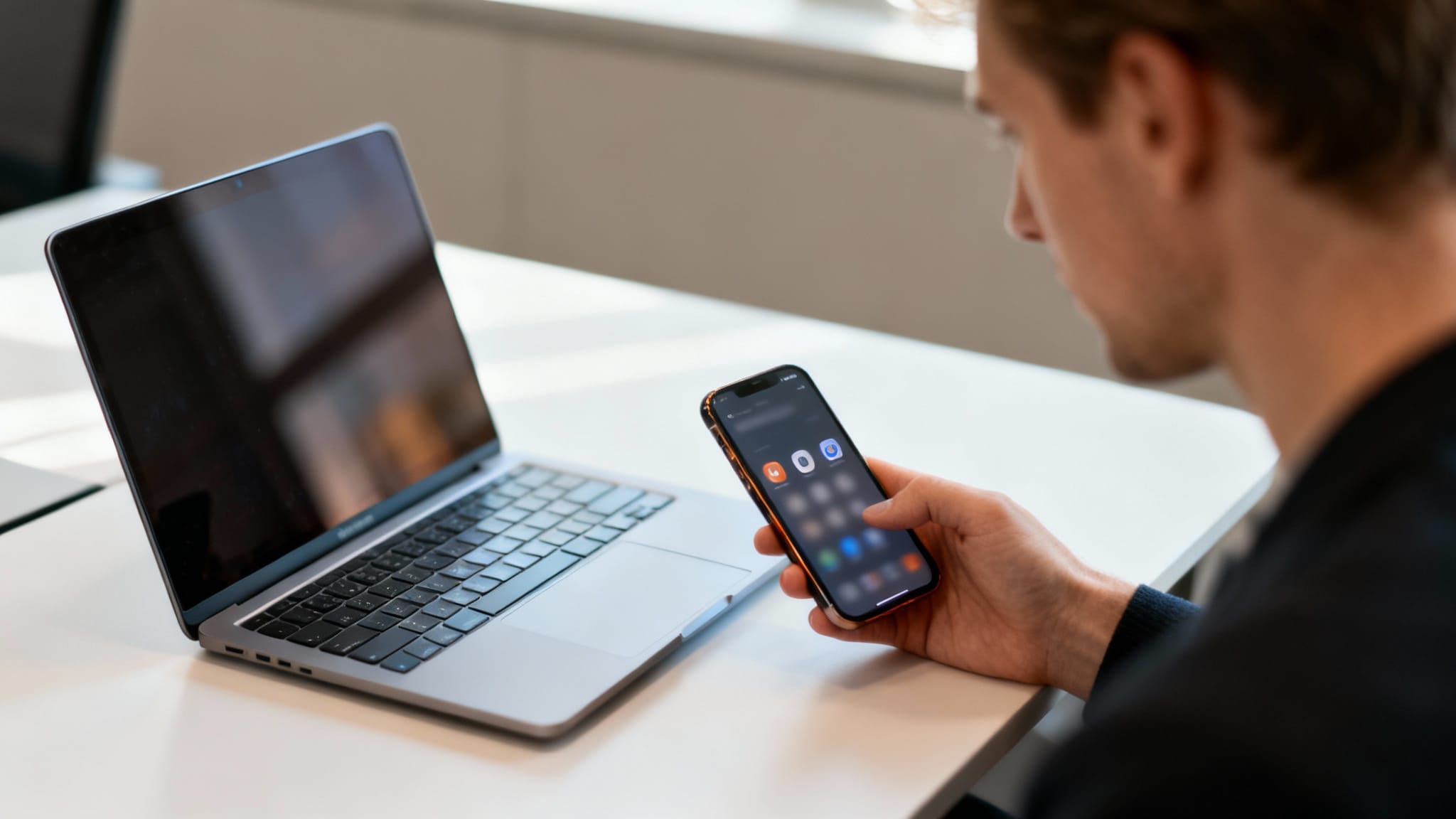Bureau cloisonné pour séparer email professionnel et personnel