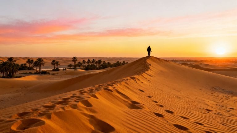 Panorama désertique inspirant pour que faire en Algérie