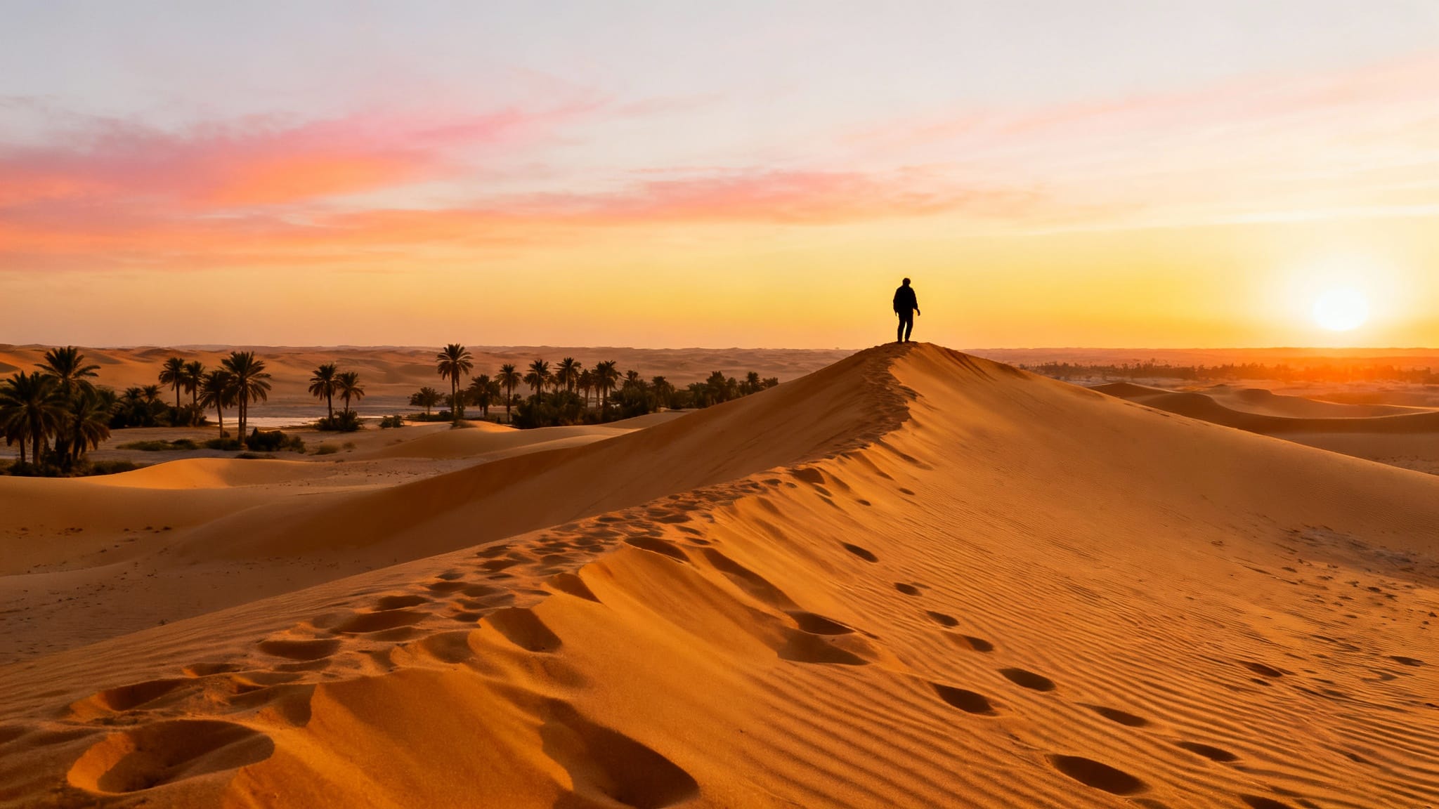 Panorama désertique inspirant pour que faire en Algérie