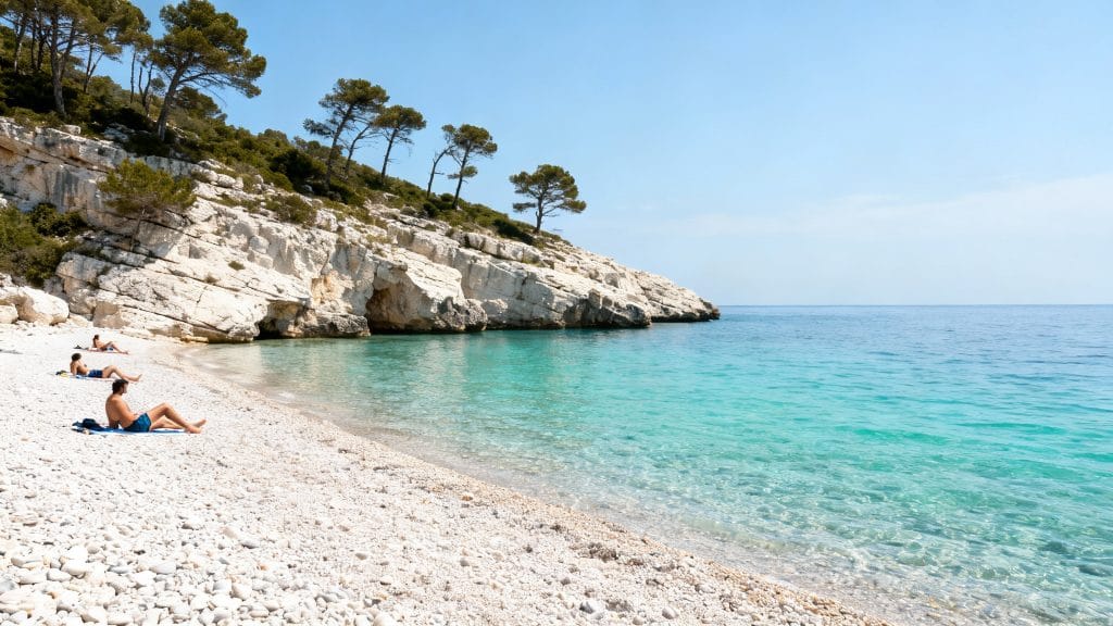 Riviera albanaise, crique à l’eau cristalline