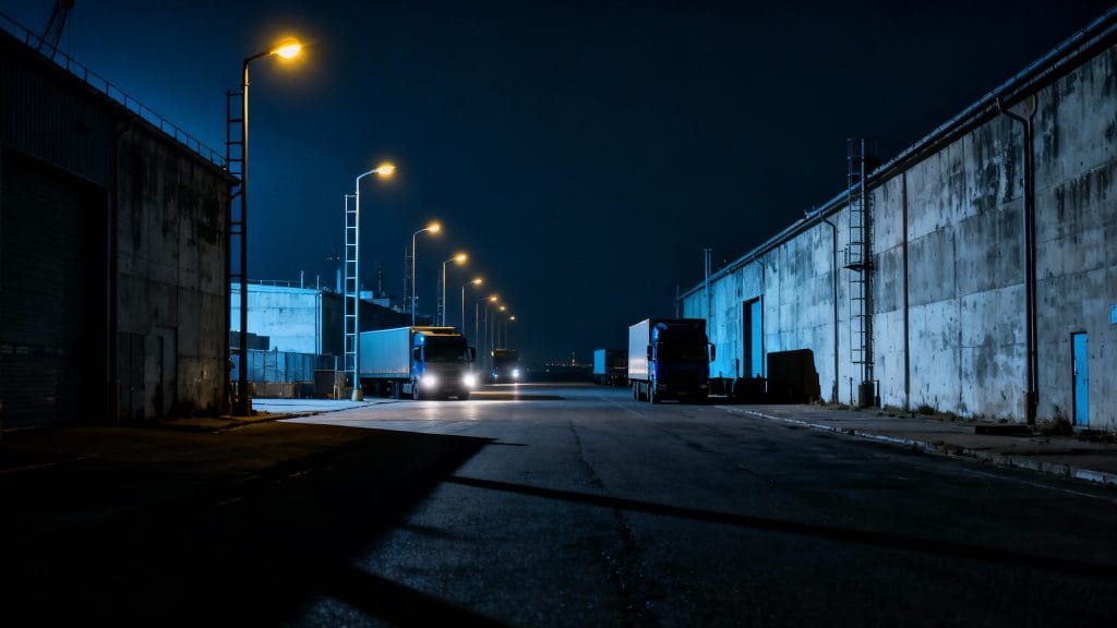 Zone peu éclairée la nuit, intérêt touristique limité