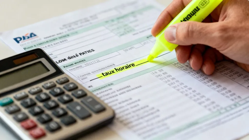 Taux horaire du SMIC brut Monaco mis en évidence