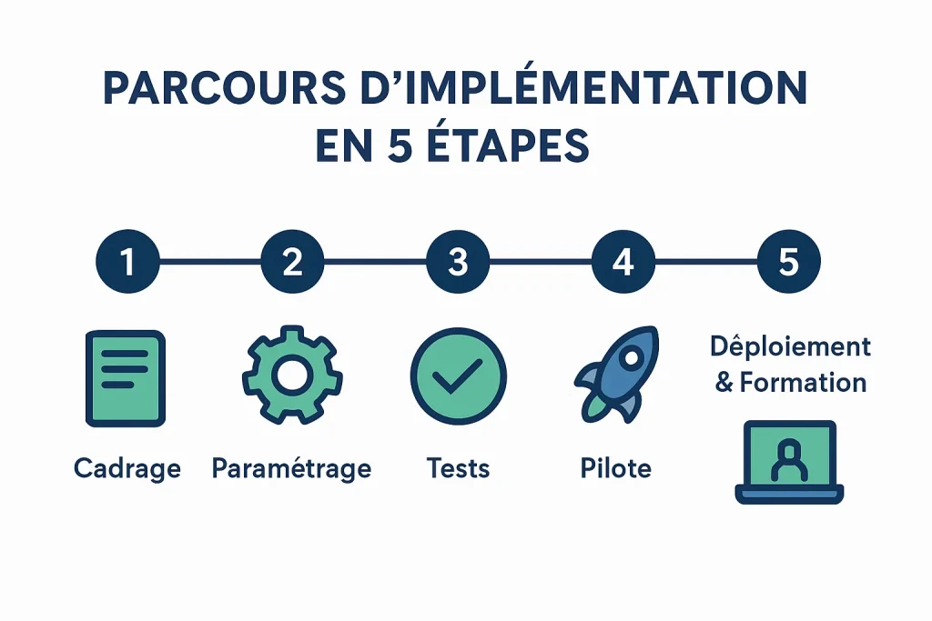 Implémentation SIRH en cinq étapes essentielles