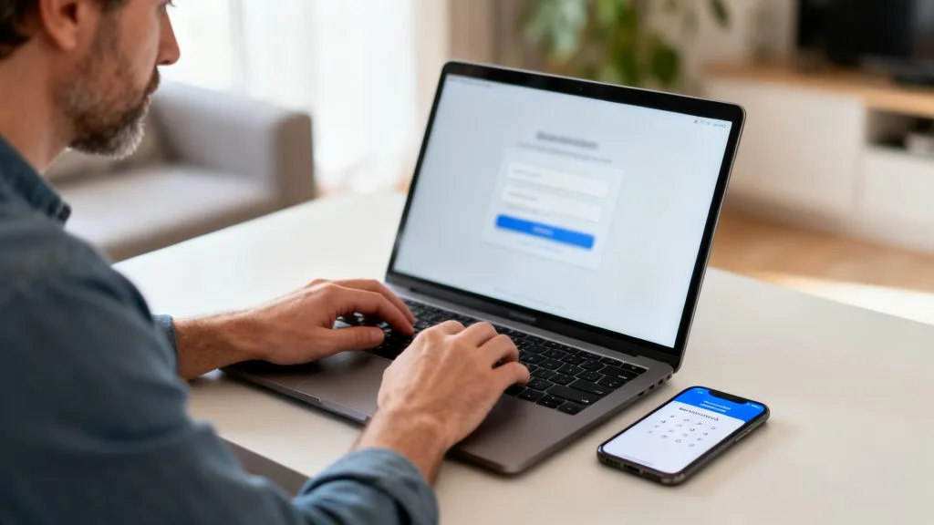 Connexion à l’espace personnel et récupération d’identifiants
