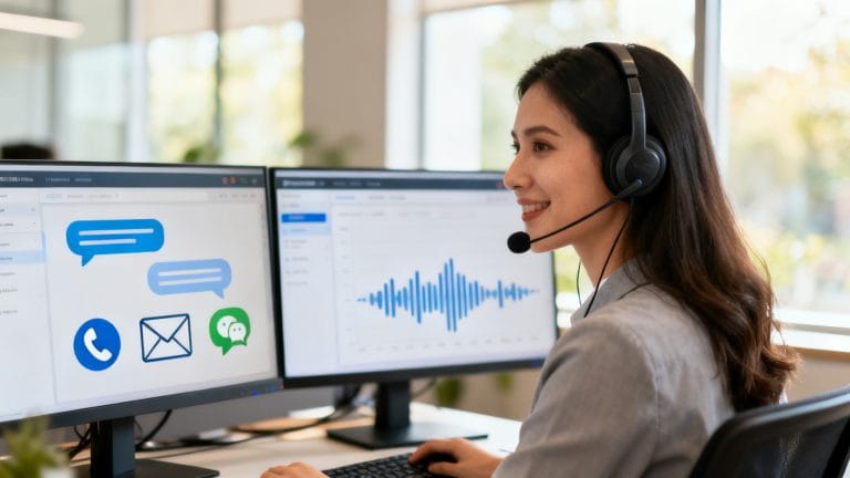Agent gérant un customer engagement centre sur interface unifiée