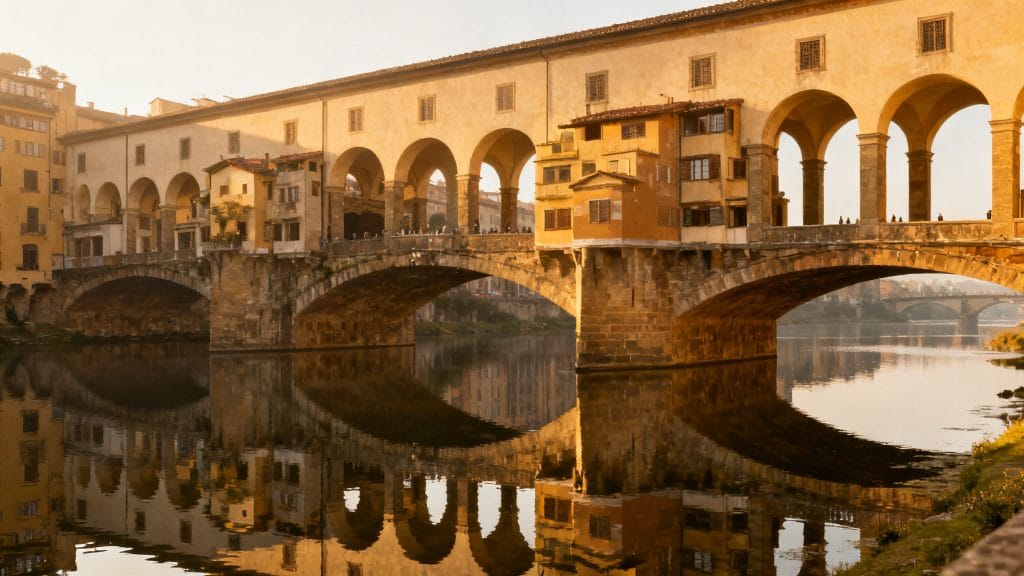 Galerie Renaissance au-dessus d’une rivière paisible