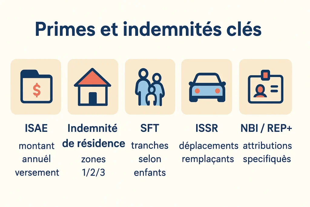 ISAE, résidence, SFT, ISSR et NBI présentés de façon claire