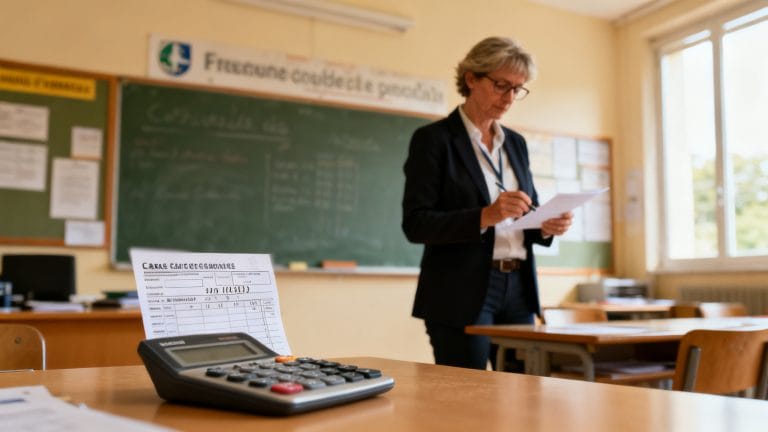 Surveillant en collège vérifiant le salaire surveillant de collège