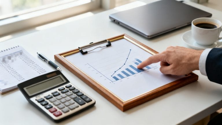 Dirigeant calcule le seuil de rentabilité sur calculette
