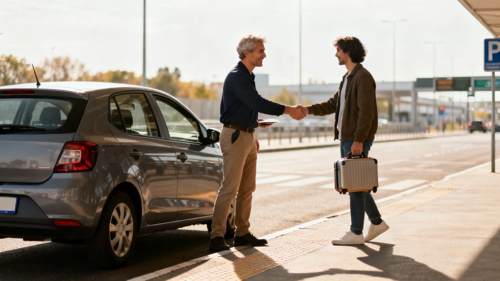 Point de rendez-vous pour un trajet en covoiturage sécurisé