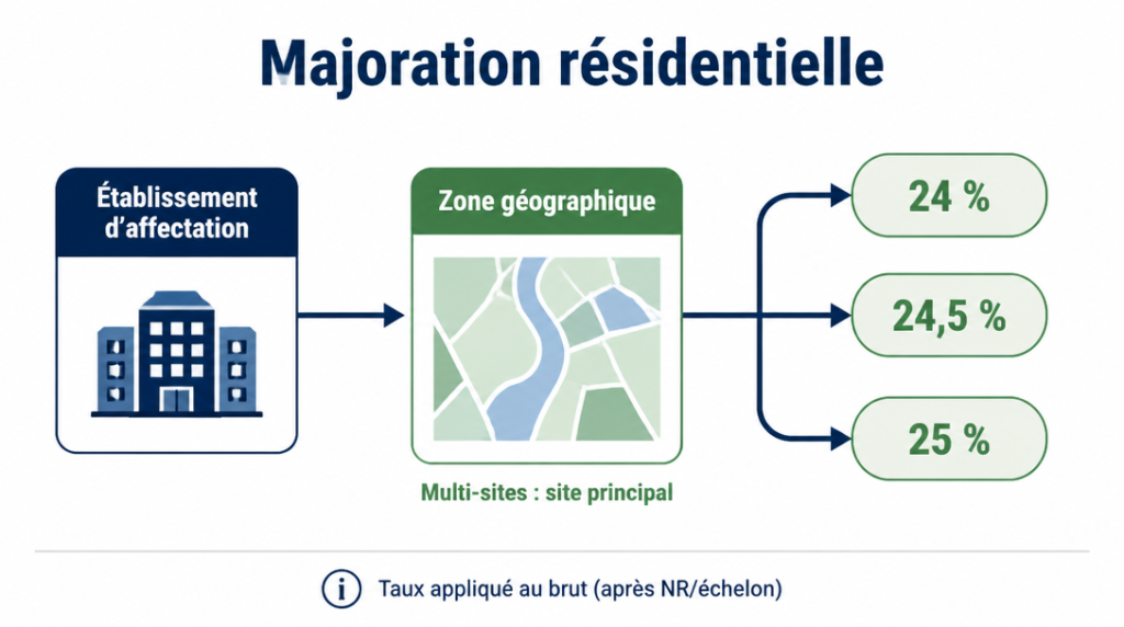 Processus d’éligibilité à la majoration résidentielle 24-25 %