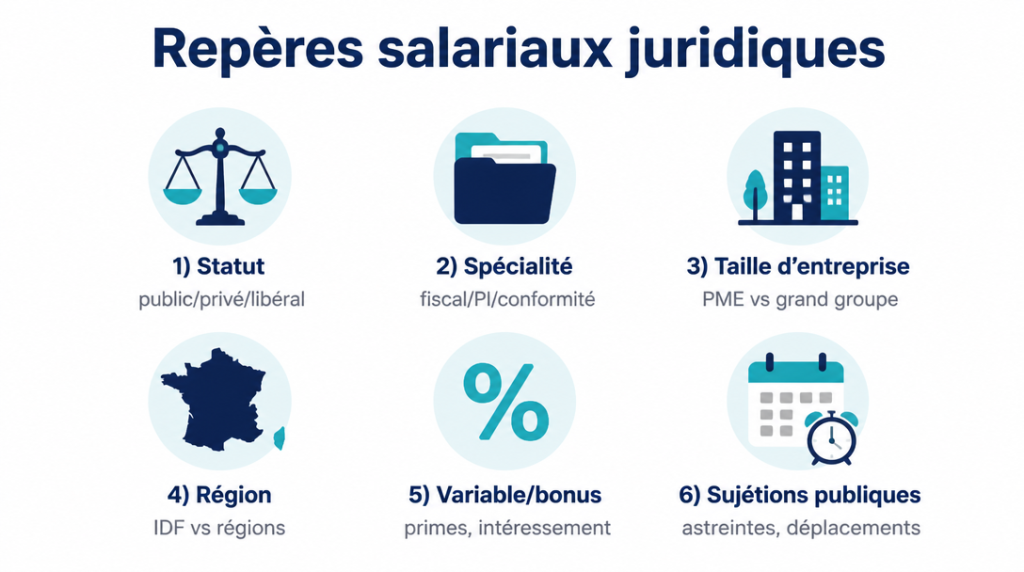 Facteurs de variation des salaires juridiques