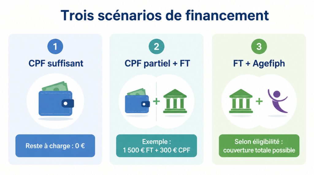 Scénarios CPF et cofinancement pour un bilan de compétences