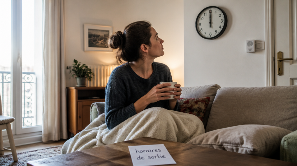 Horaires et sorties autorisées pendant un arrêt de travail