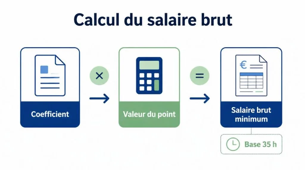 Calcul du salaire brut selon coefficient officinal