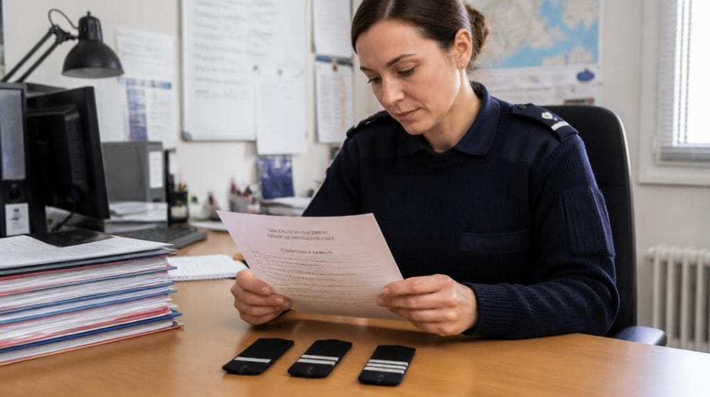 Progression de carrière dans le corps d'encadrement et d'application