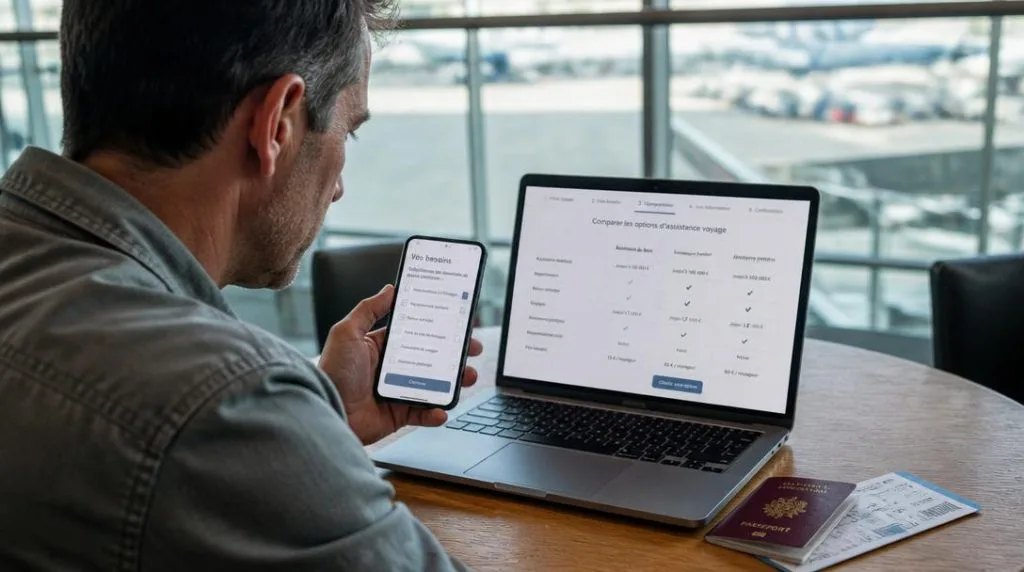 Choix du service client easyJet sur smartphone