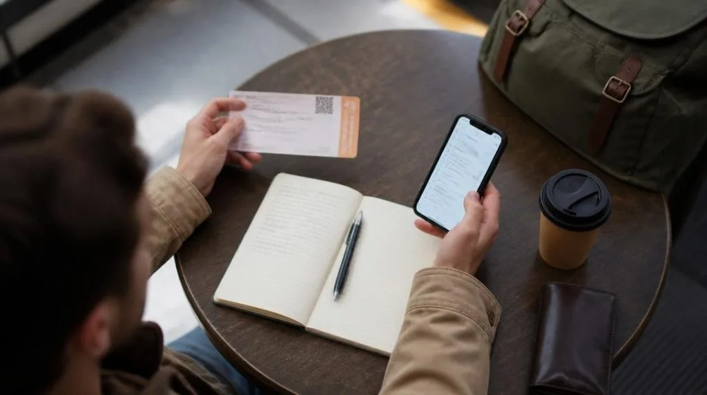 Billet et téléphone pour choisir l'aide OUIGO