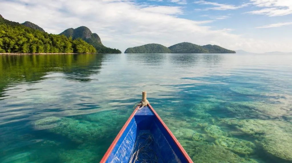 Excursion en bateau vers des îles tropicales