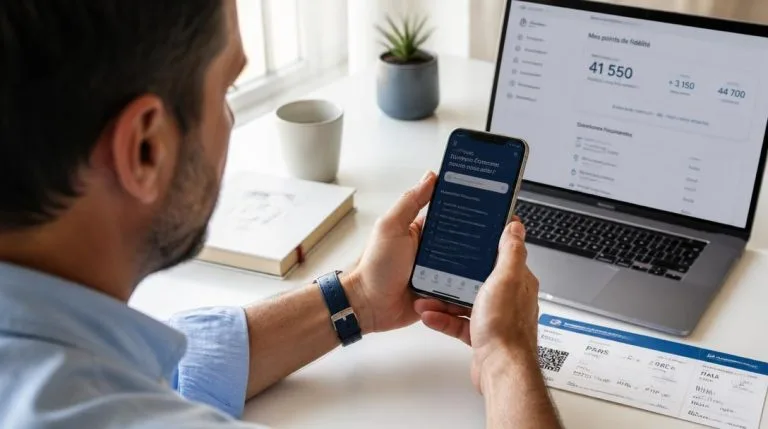 Voyageur consultant Flying Blue Contact sur smartphone
