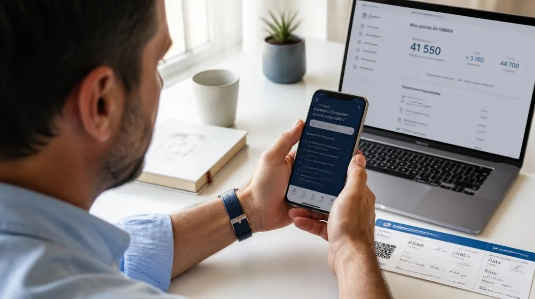 Voyageur consultant Flying Blue Contact sur smartphone