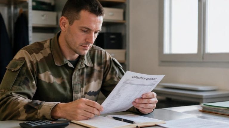 Réserviste consultant la grille de salaire des réservistes de l'Armée de Terre