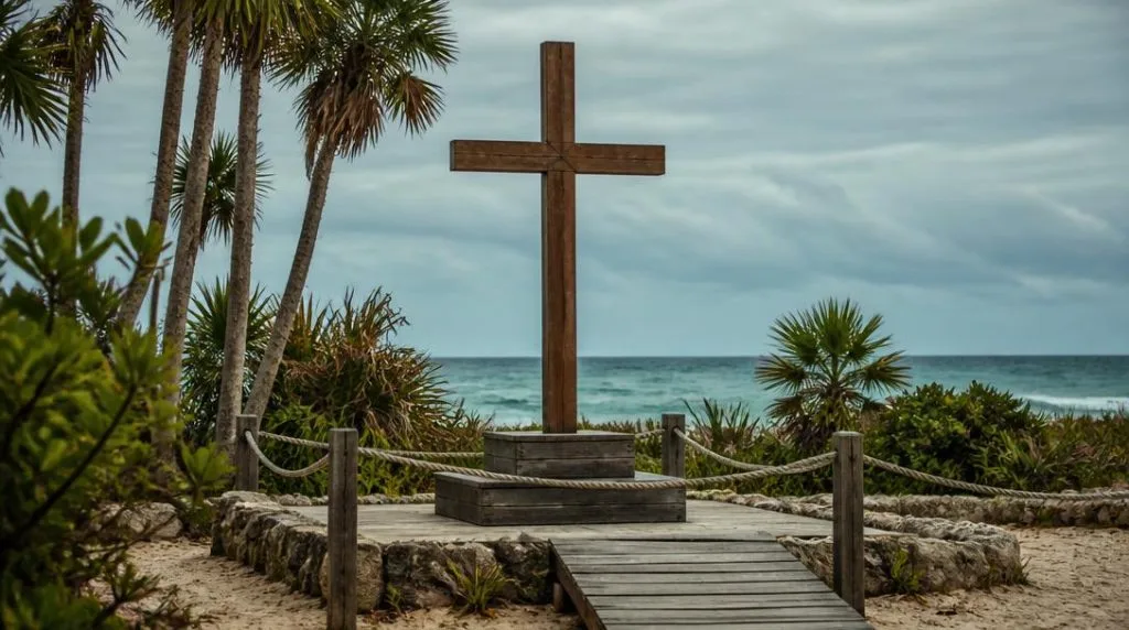 Lieu de mémoire sur une côte tropicale