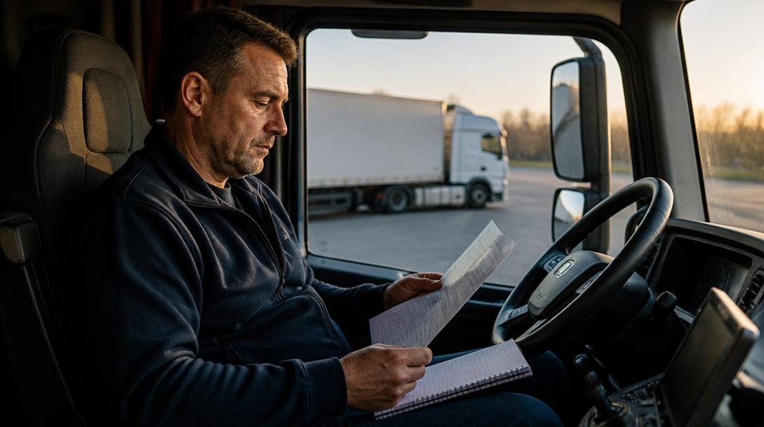 Conducteur consultant son salaire de chauffeur poids lourd