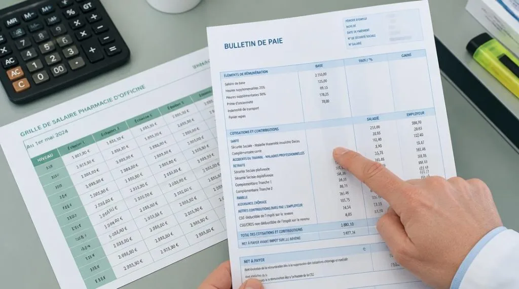 Salaire minimum pharmacien sur une base de 35 heures