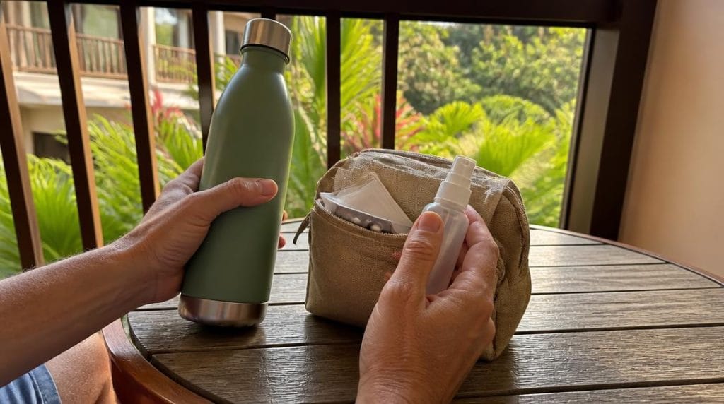 Eau et protection anti-moustiques pour voyage au Cap-Vert