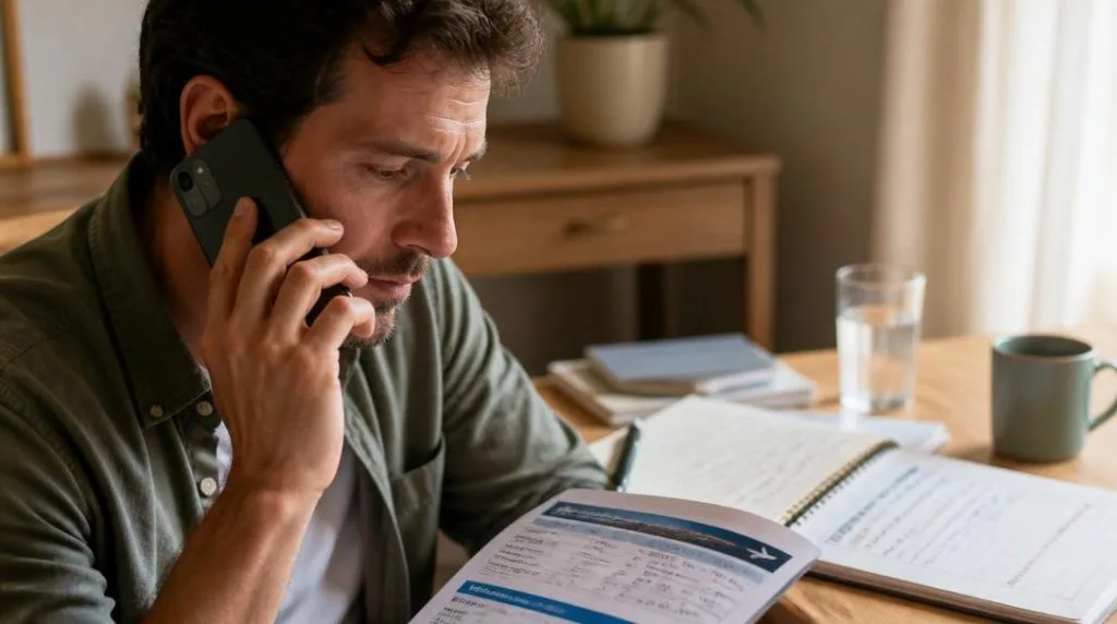 Téléphone service client et référence de réservation