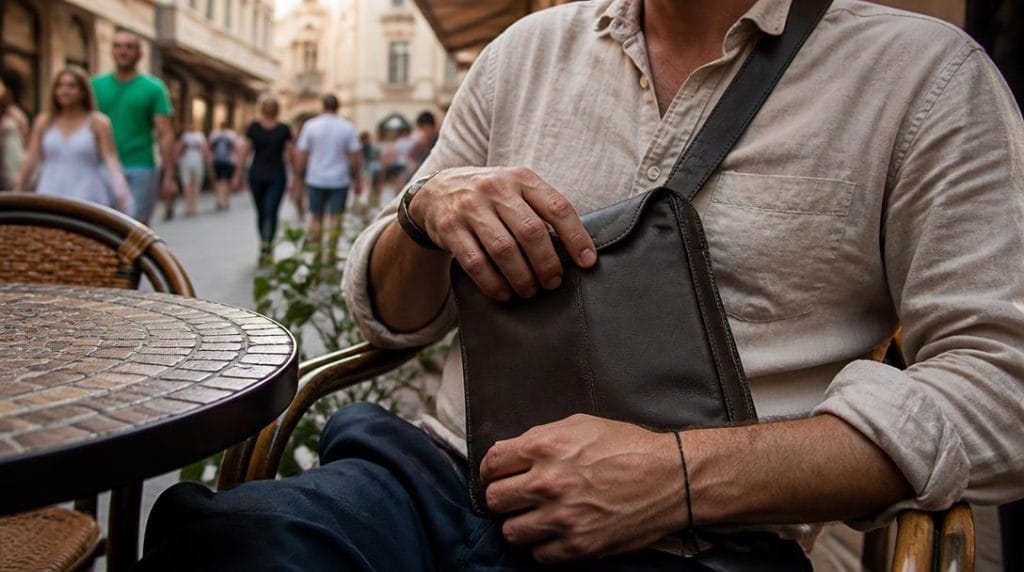 Sac fermé pour éviter les vols à la tire