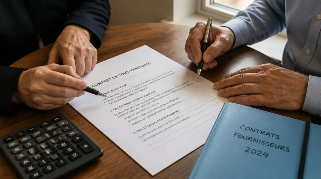 Contrat de sous-traitance annoté avant signature