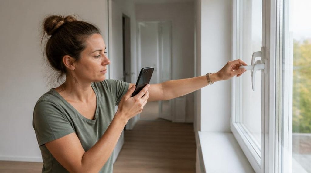 Occupant inspectant l'entretien d'un logement prêté