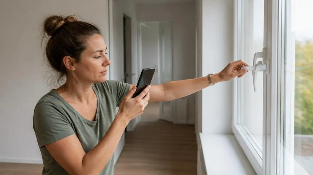 Occupant inspectant l'entretien d'un logement prêté