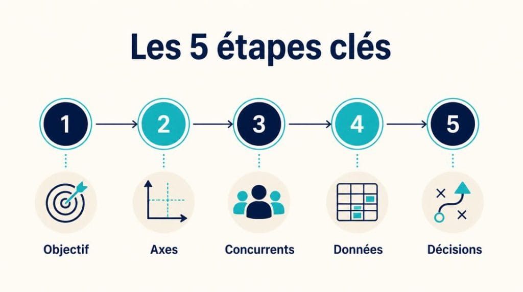 Les cinq étapes d’une analyse concurrentielle