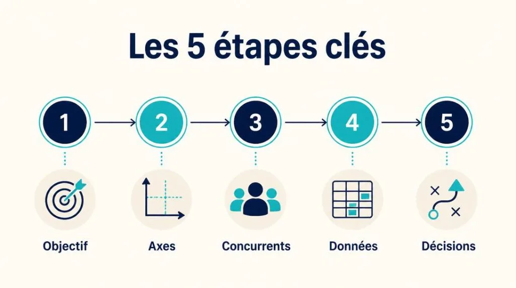 Les cinq étapes d’une analyse concurrentielle