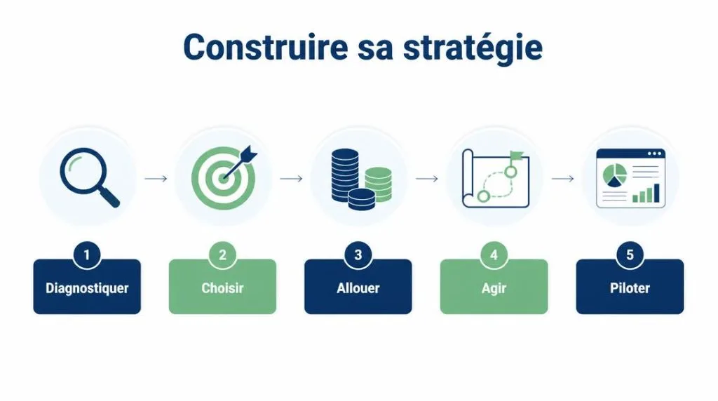 Étapes du diagnostic stratégique au pilotage