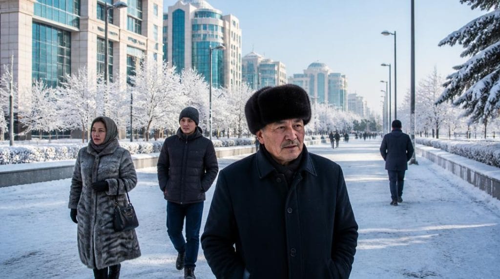 Climat hivernal et rues enneigées de la capitale