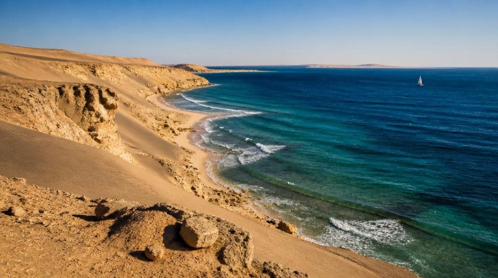 Littoral aride et mer chaude en mai