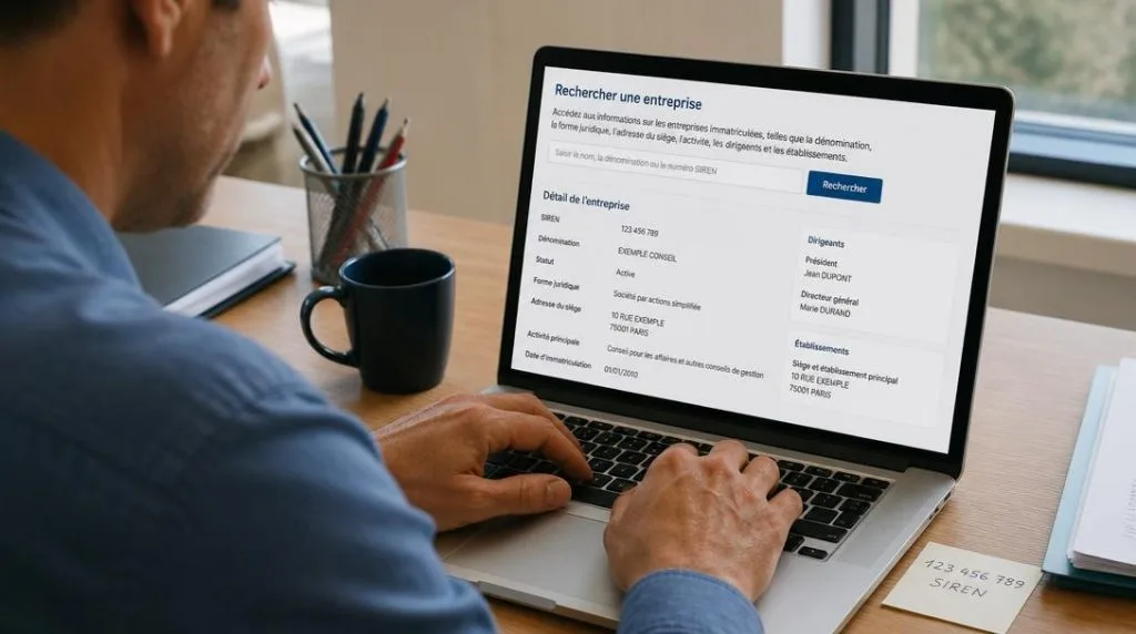 Recherche d'entreprise par numéro SIREN