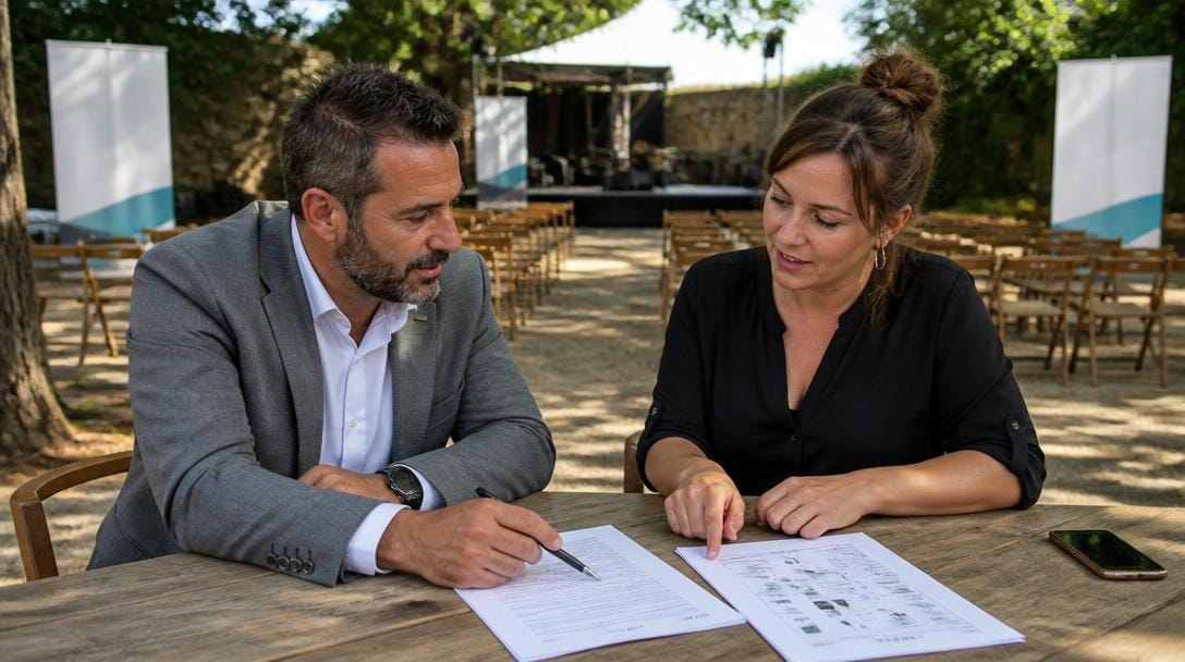 Échange de sponsoring entre entreprise et organisateur