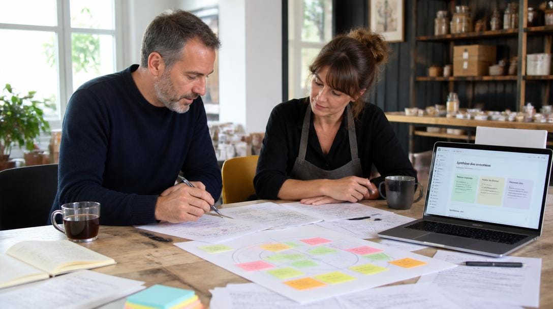 Atelier de value proposition autour d’un tableau