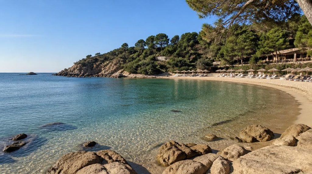 Baie calme pour baignade en famille